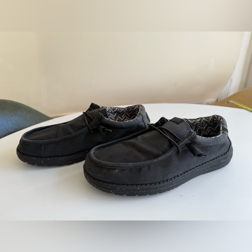 Hey Dude Wally Black Casual Shoes